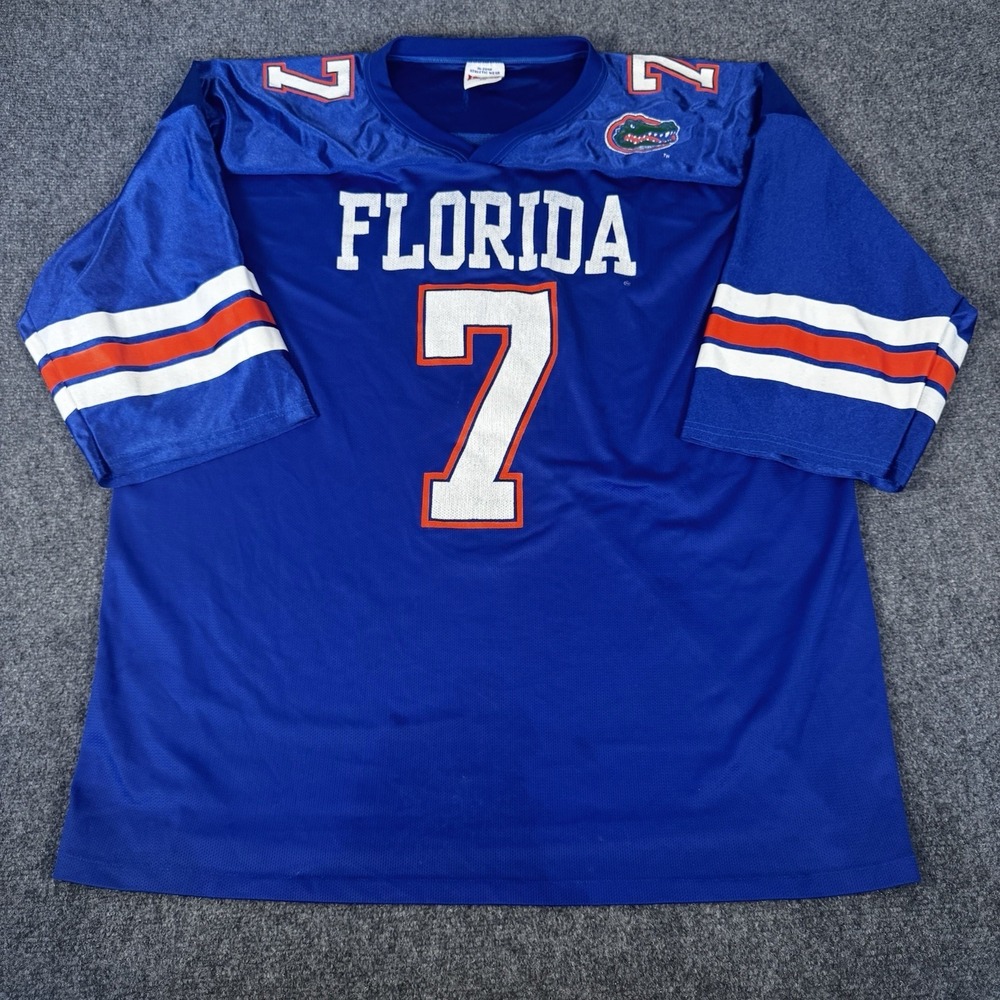 Vintage Florida Gators #7 Danny Wuerffel Football Jersey Blue Men's 2XL